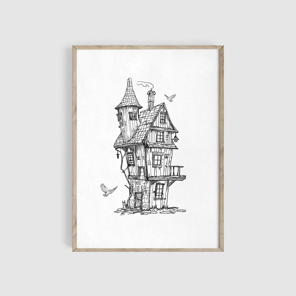 Wizard Sketches, Set of 3 Art Prints