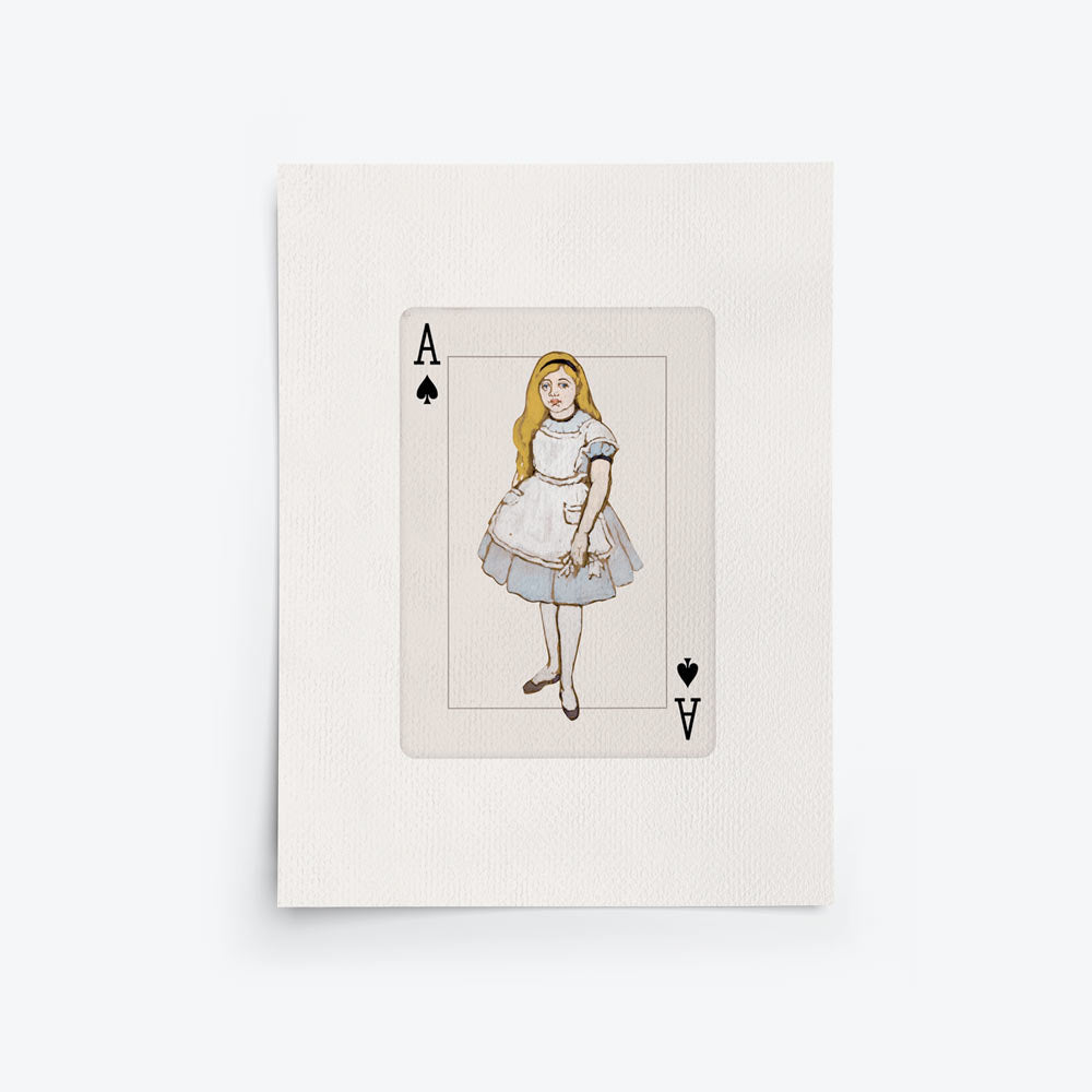 Alice in Wonderland Cards Set of 3 Art Prints