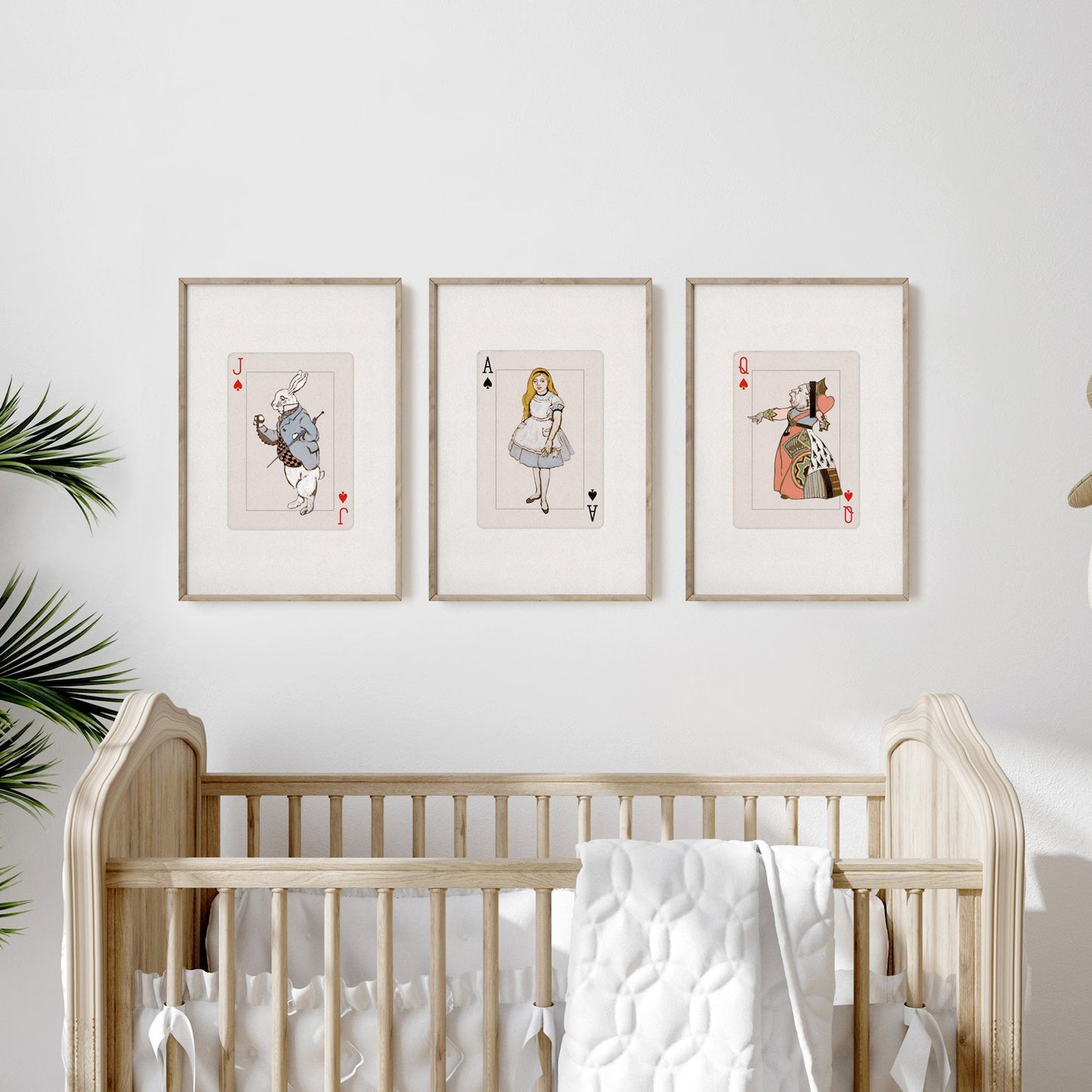 Alice in Wonderland Cards Set of 3 Art Prints