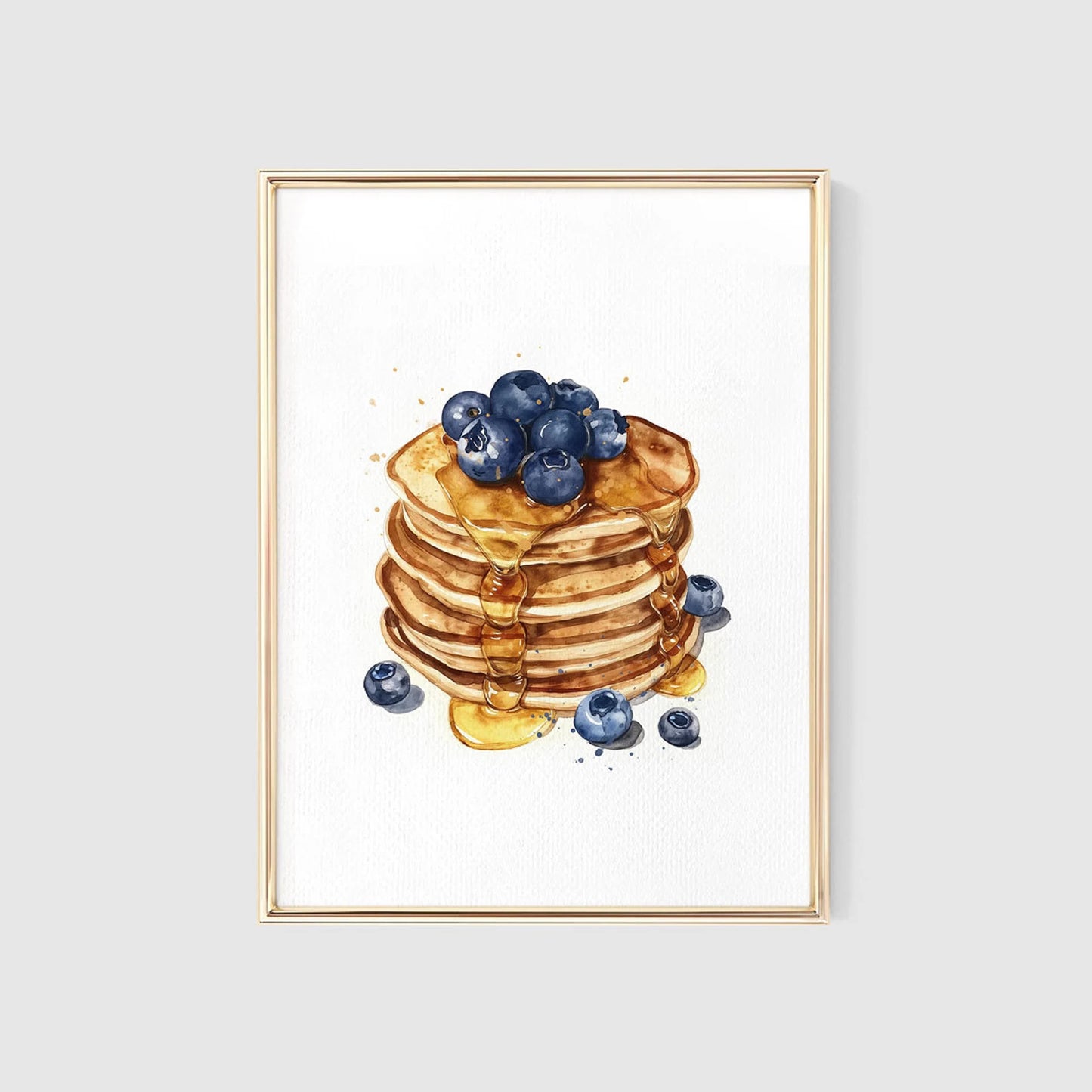 Set of 3 Watercolor Breakfast Art Prints