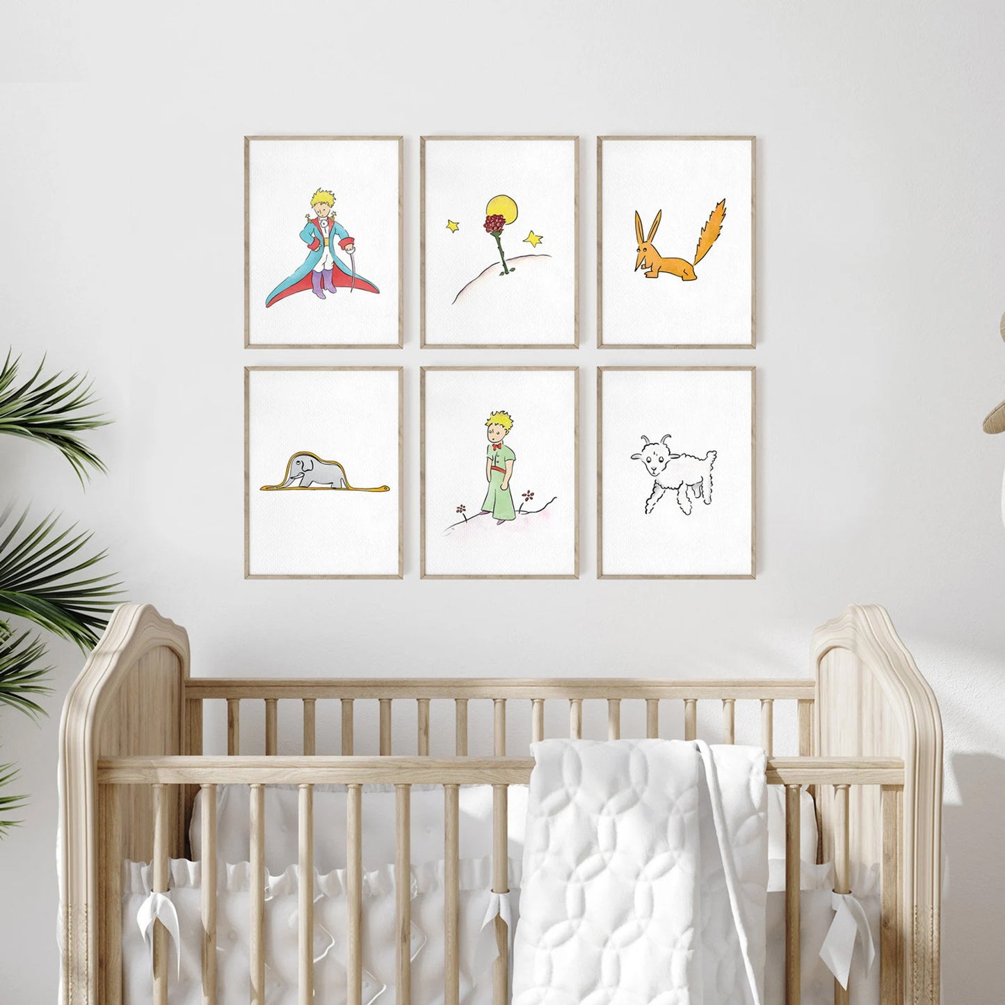 The Little Prince Characters Set of 6 Art Prints