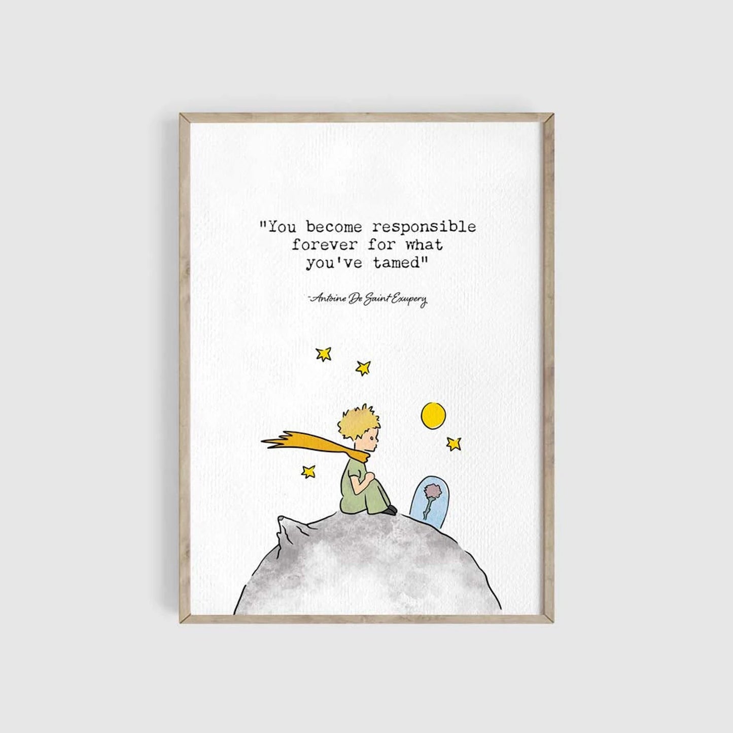 The Little Prince Nursery Quotes Set of 3 Art Prints