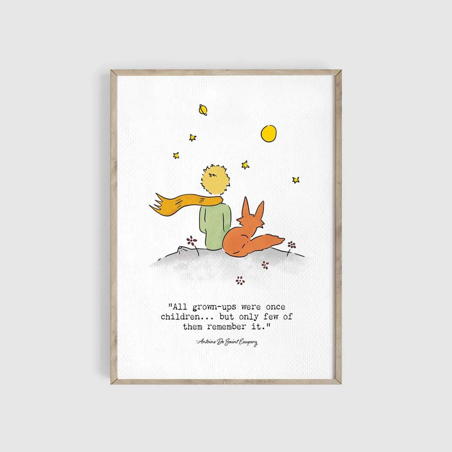 The Little Prince Nursery Quotes Set of 3 Art Prints