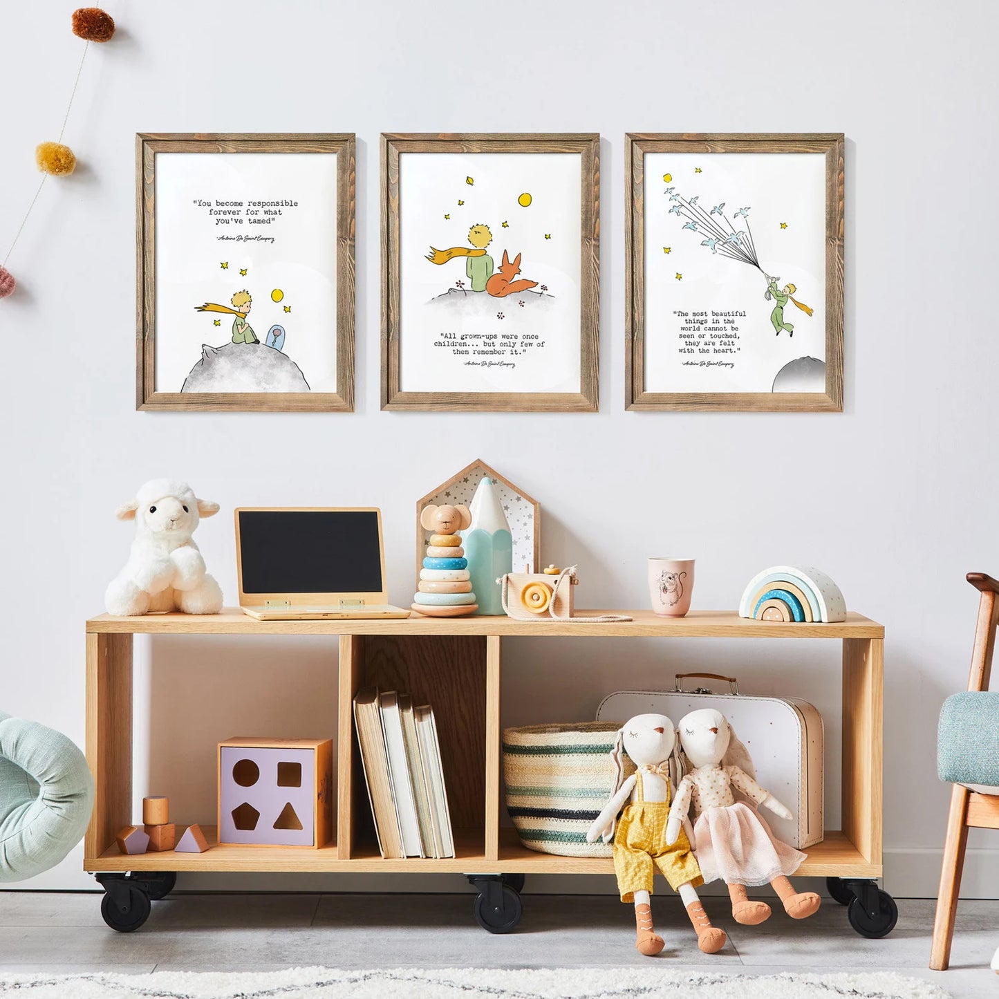 The Little Prince Nursery Quotes Set of 3 Art Prints