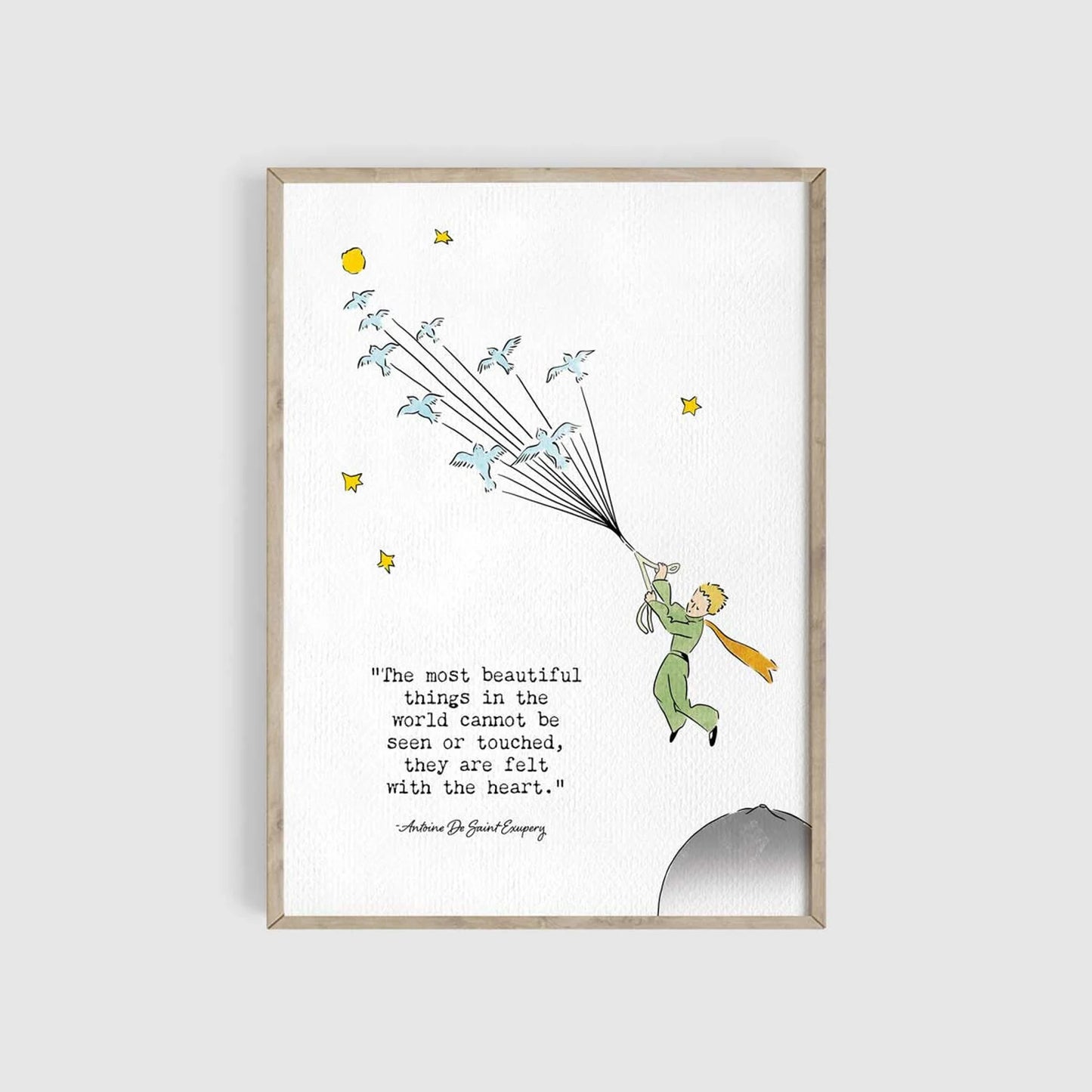 The Little Prince Nursery Quotes Set of 3 Art Prints