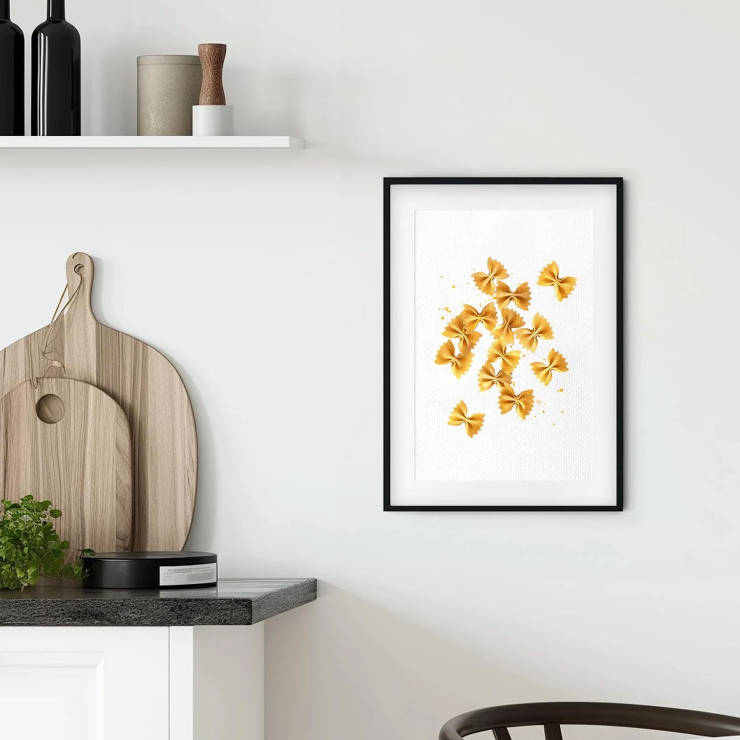 Pasta Watercolor Italian Art Print