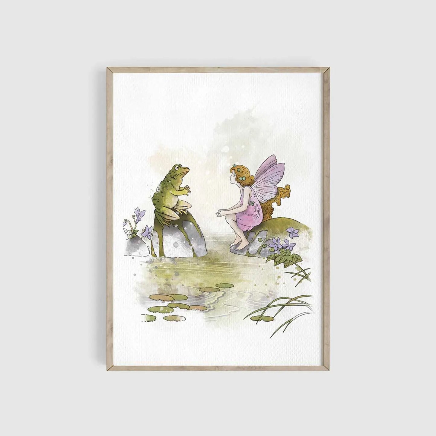 Fairy and Frog Illustration, Ida Rentoul Outhwaite