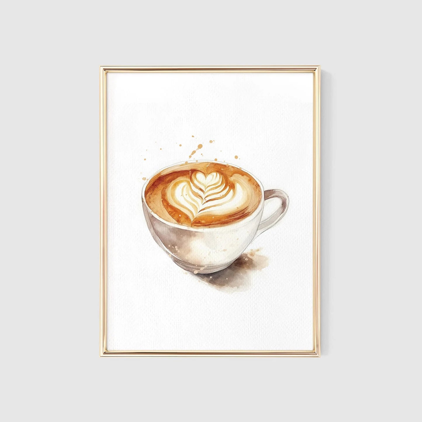 Coffee Espresso Watercolor Art Print