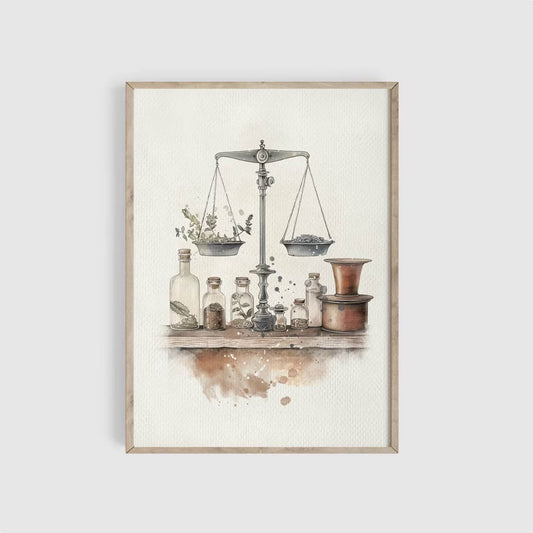 Magical Wizards Potion Making Art Print