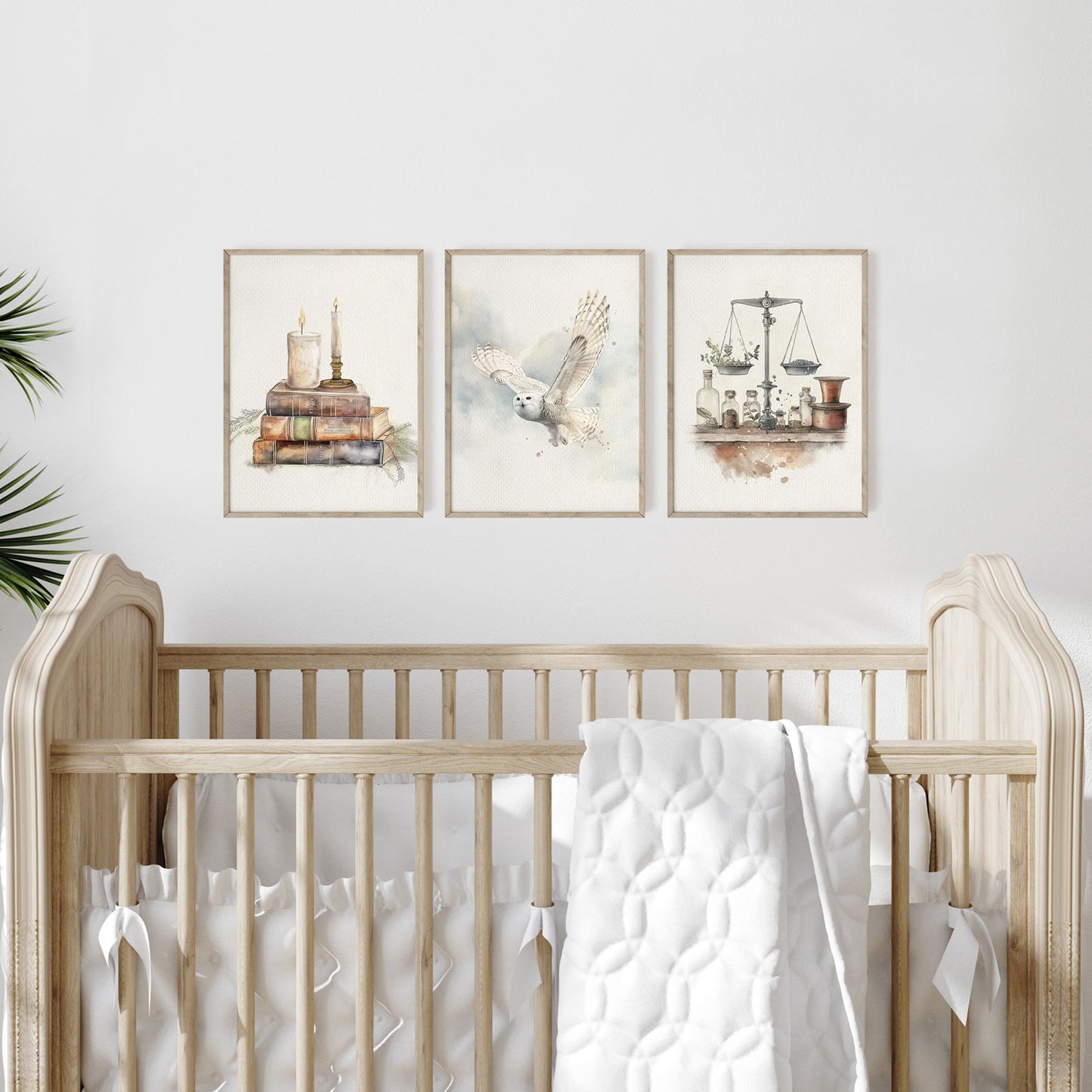 Wizard Neutral Nursery Set of 3 Art Prints Vol. 2