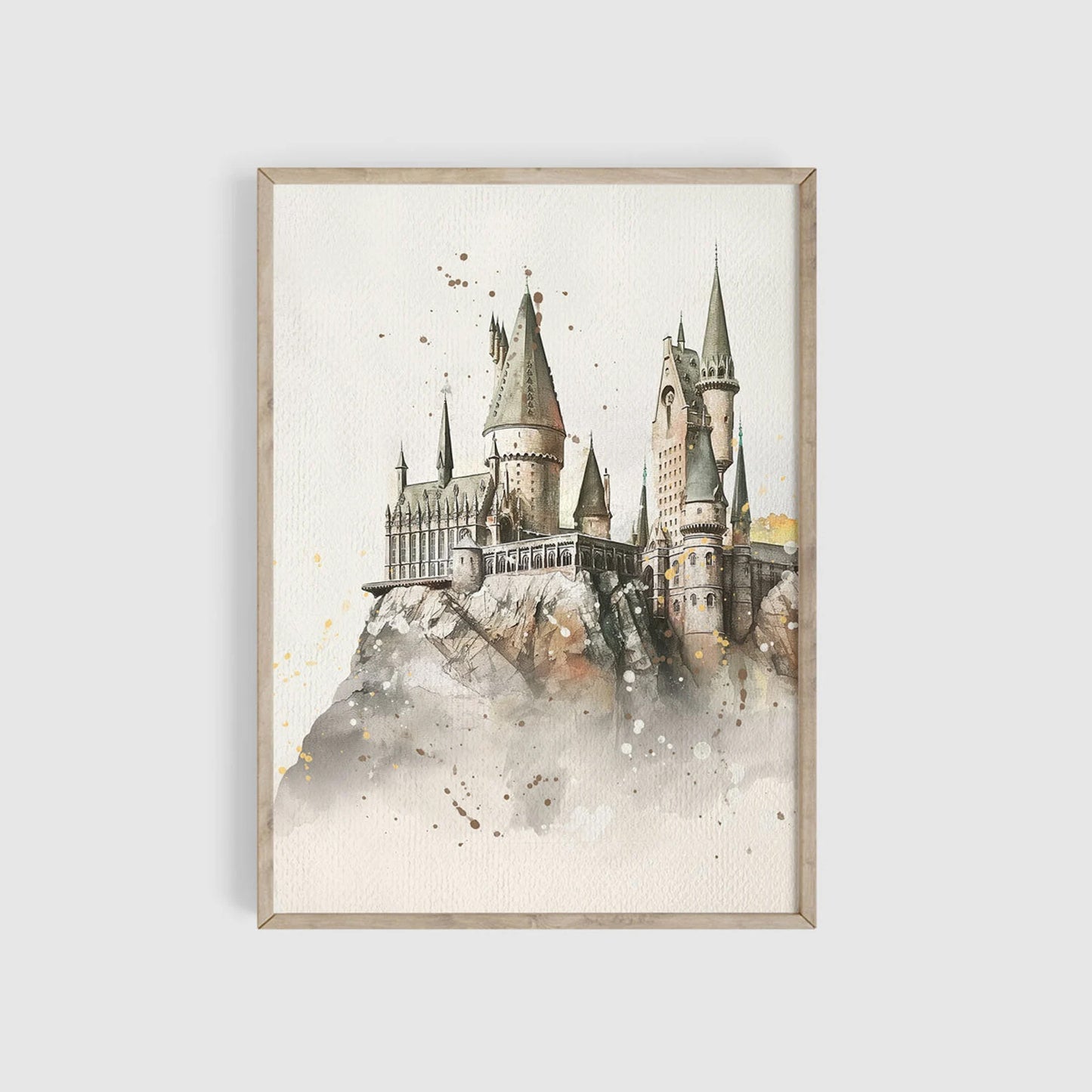 Wizard Neutral Nursery Set of 3 Art Prints