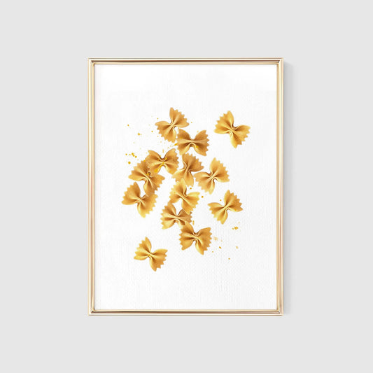 Pasta Watercolor Italian Art Print